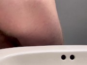 Preview 1 of Bored At Work - Anal Fingering and Masturbation w/slow motion cum shot