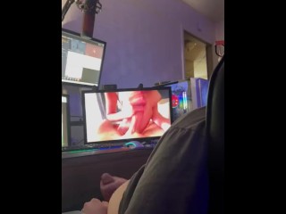 POV we Masturbate together (extended Session 👀) (had to Stop for a few Seconds because my Roommate)