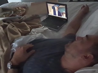 Beautiful Gentle Femdom Handjob with Amazing Long Release Cumshot at 8:50