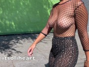 Preview 4 of Walking in public wearing a mesh outfit