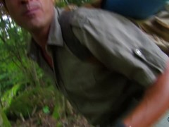 Video After finding a girl tied up in the forest the hiker fucked her asshole pretty hard