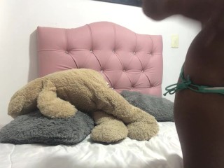 My Girlfriend Sends me a Video in my Underwear to make me Horny at Work