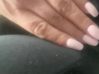 Rubbing my pussy in the car!