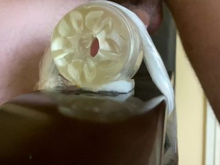 ManDirty Talking_While Fucking Fleshlight and Moaning to_Intense Shaking Orgasm & Big Cum - 4K