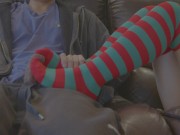Preview 1 of Stepsis Plays Switch and Stepbrother's Cock on Christmas