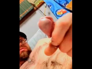 cumshot, vertical video, teen, pulsating cock