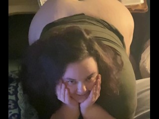 BBW WIFE GETTING READY TO SUCK DICK