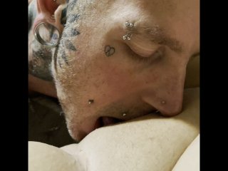 face tattoo, lil face tatt, horny housewife, pussy licking