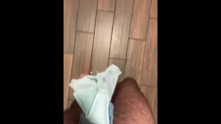 Getting caught walking around a hotel nude with my tiny dick in thongs