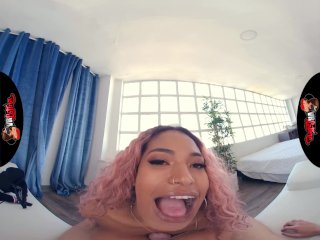 VRLatina - Super Hot Black Latina Tina Fire Big Tit Sex VR