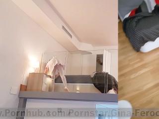 Real sex tape in the hotel offering money for fuck the naughty cleaning lady in POV