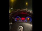 Preview 1 of Swedish teen pissing in car while driving PART 1
