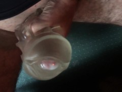 Daddy cums in his fleshlight for you!