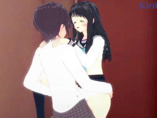 Komichi Akebi and_I Have Intense Sex in the Restroom. - Akebi's Sailor UniformHentai