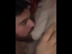 sexy francesca valentine breastfeeds hungry horny stranger with her big milk tits