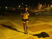 Preview 5 of taking off her panties in public