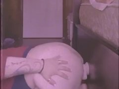 Fat Ass Grinding Up Against Dildo