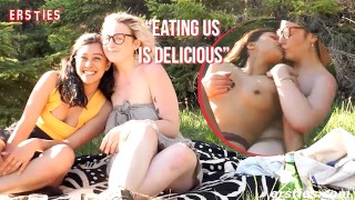 In The Woods Ersties Jin Eats Hanna's Pussy