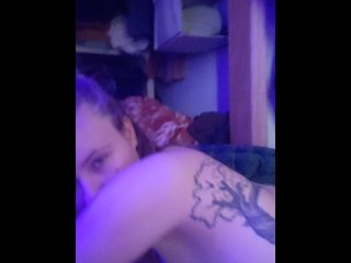 amateur, tattoo girl, vertical video, brunette