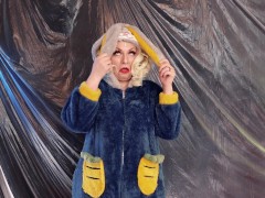 Sexy FUNNY bunny JOI jerk off instructions! in cute pyjama!