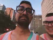 Preview 6 of Hung Pakistani Top Fuck THICC Bottom in PUBLIC which neighbor enjoying the view