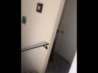 Doors open and I pee in my sink