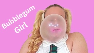 Bubblegum pijpt grote bubbels ASMR