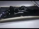 needy slut tries multiple positions in latex vacbed