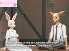 Haru's secret life Chapter #1 sexy furry bunny [Full Gallery hentai game] Beastars