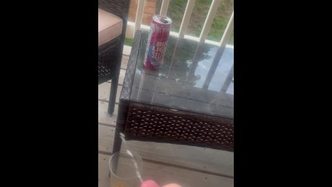 CumShot on Balcony for Neighbors to See