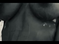 POV wet ebony titties