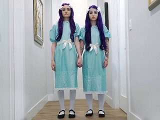 Full Video - Step Sisters Jessae Rosae & Val Steele Fuck One Guy In The Shining Parody - SisLovesMe Full Video | Pornhub