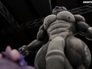 Preview 5 of Dragons Wrestle and Grow Huge Muscles Animation