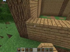 How to build a Big Log House in Minecraft (simple tutorial)