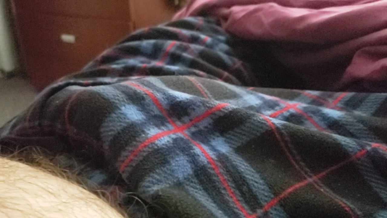 Thick Cock Flexing in Pajama Pants