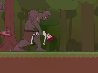 Pixel Baddy gets bred and mind broke by huge orc cock