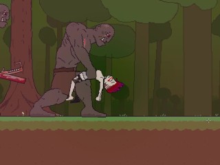 Pixel Baddy Gets Bred and Mind Broke by Huge Orc Cock
