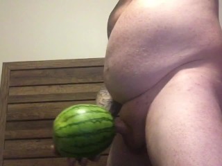 Masterbating with a Watermelon