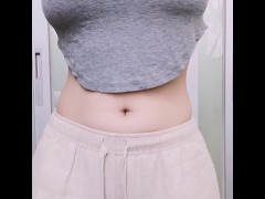 大奶亚洲大学生喜欢玩肚脐，每天都要肚脐高潮 - Screenshot 5 of 16 - Belly Button Play