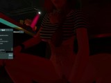 The little redhead bouncing hot and swallowing at the party (3dxchat Party)
