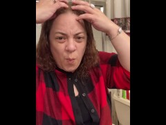 Getting ready after the shower