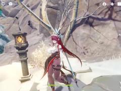 Genshin Impact Rosaria Extreme Thicc Version by Tedom and XCGames Showcase