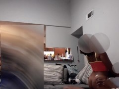 Ebony wife caught cheating with FedEx driver