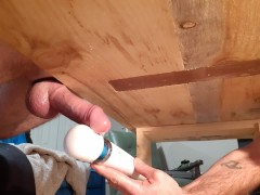 Huge vibrating cumshot