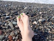 Preview 3 of Beautiful legs and feet of Dominatrix Nika are enjoying the sea. Enjoy and you!