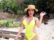 Preview 2 of ASIANTGIRL: Yellow Bikini For Mo!