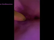 Preview 2 of Petite Girl Masturbating With A Banana and Fingering Herself