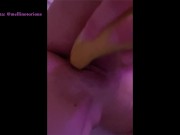 Preview 5 of Petite Girl Masturbating With A Banana and Fingering Herself