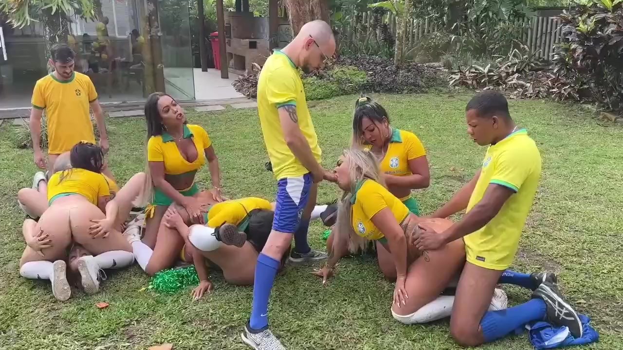 BRAZIL LOST THE WORLD CUP BUT WE WERE STILL IN THE MOOD FOR FUN TS BBC BWC  ORGY (FULL ON MY OF) - Pornhub.com