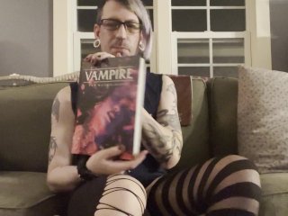 reality, leather, vampire asmr, cosplay